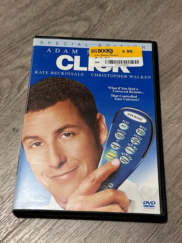DVD of the movie Click starring Adam Sandler